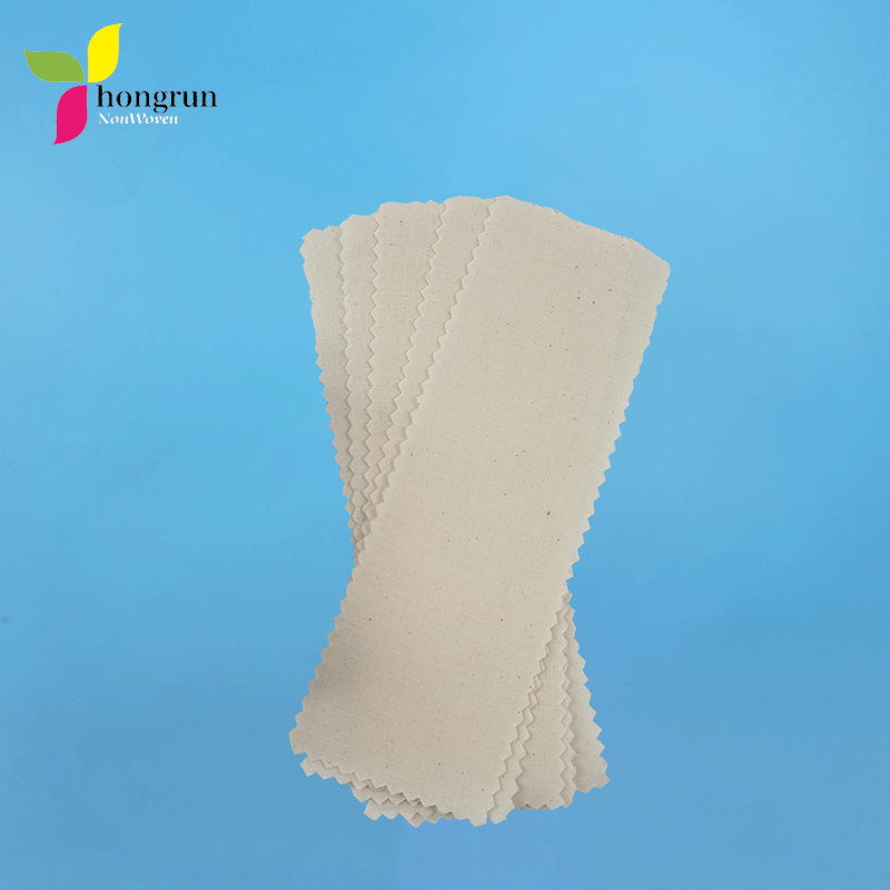 OEM Eco friendly Muslin 100% Cotton Natural Wax Strips For Women Hair Removal 7.6cm x 23cm 100pcs